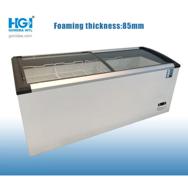 Сползая стекло морозильник комода Frost 498 литров свободный с OEM SASO замка