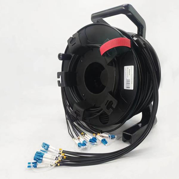 OEM Retractable Tactical Fiber Optic Cable 100m 200m 500m Armored Patch Cord