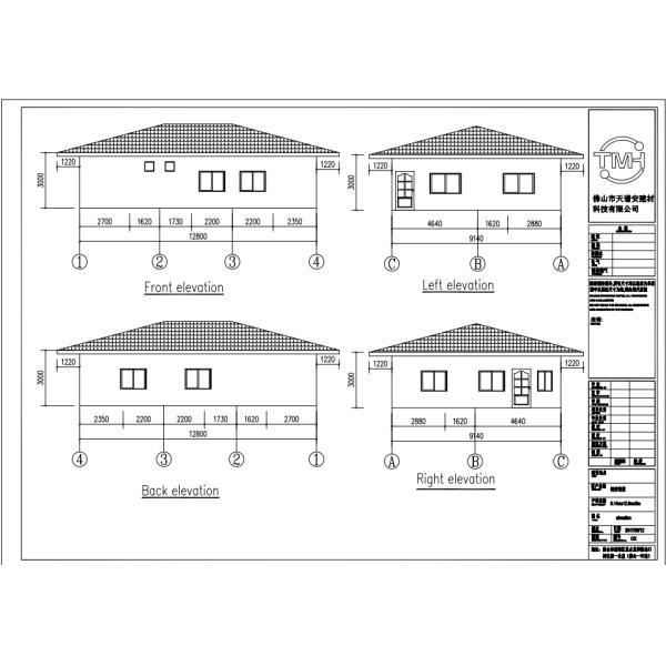 Casas da construção de aço da placa do cimento da fibra