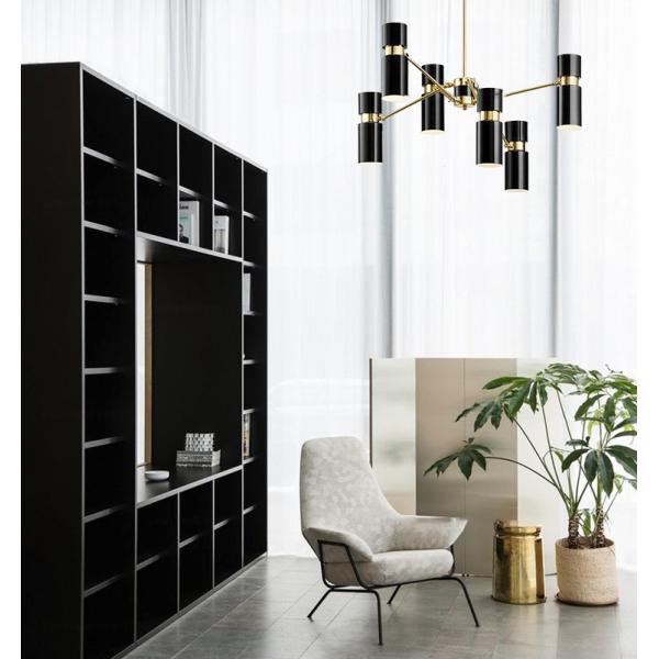 Luz ligera pendiente del dormitorio de la cocina de la sala de estar de las cabezas simples modernas del hierro 8