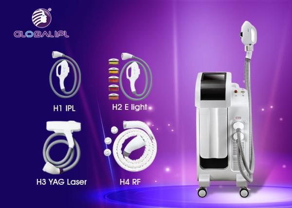 Poder multifuncional de Machiine 2500W da beleza da remoção do cabelo/tatuagem do laser do ND YAG da luz de E/IPL RF