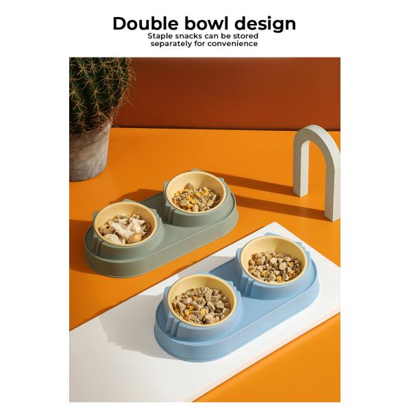 Настраиваемая керамическая миска для кормления домашних животных с материалом из нержавеющей стали