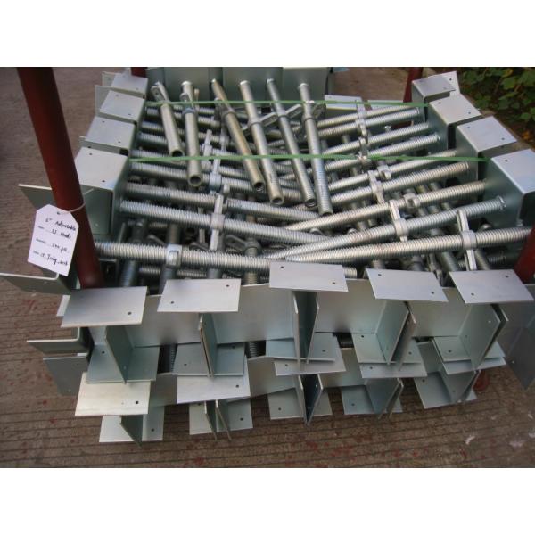 High Lift Scaffold Screw Jack With Fork Head , Industrial Scaffolding Base Jack