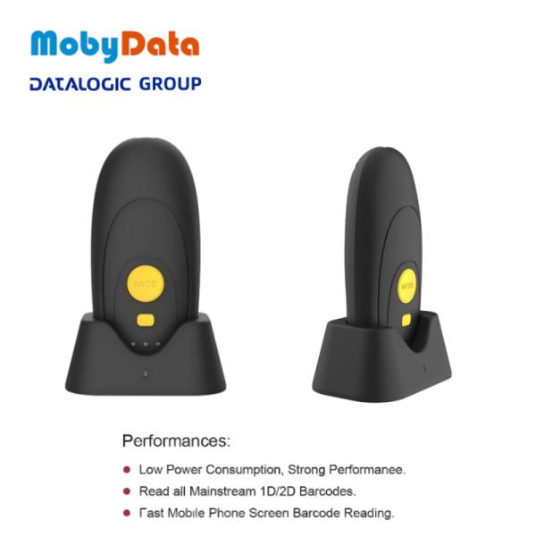 KS600BT Bluetooth Bar Code Reader 2D Barcode Scanner Bluetooth with Stand for Supermarket