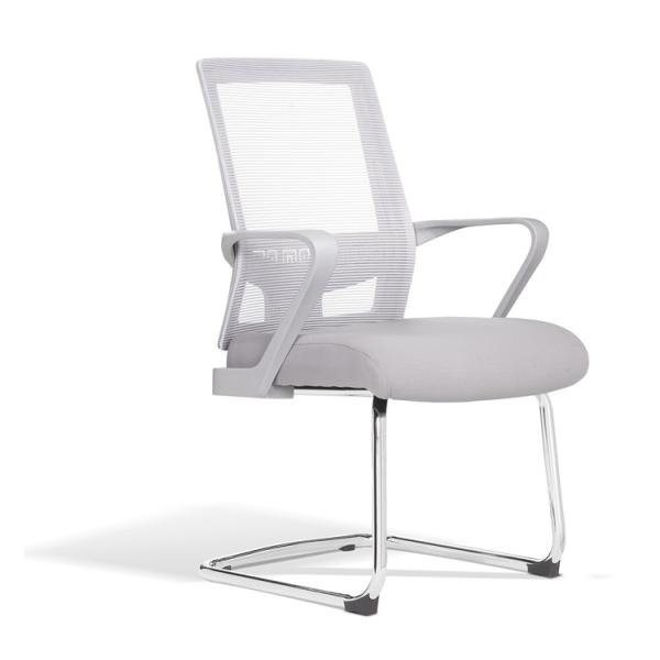 Gray Ergonomic visitor seating chair meeting chair mesh chair