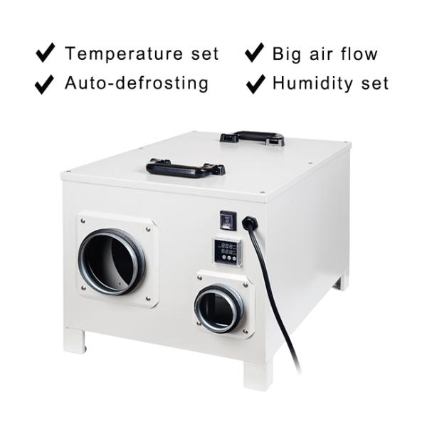 Popular Large Capacity Ceiling Mounted Dehumidifier Warehouse Portable Rotor Desiccant  Dehumidifier