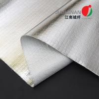 Heat Retardant Aluminum Reinforced Fiberglass Curtains Or Screens With Smooth Surface And Aluminum Foil Or Aluminum Film