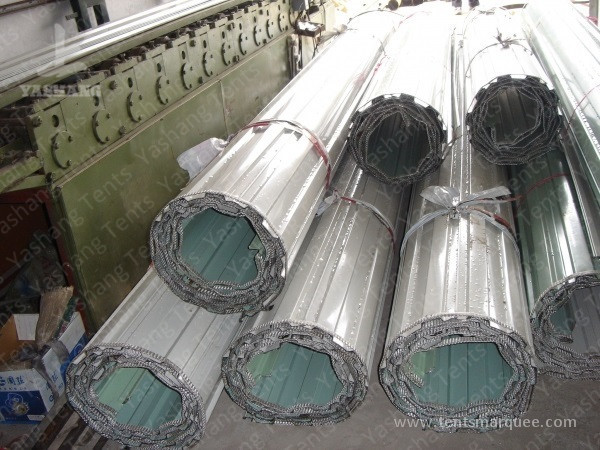 Heat Resistant Tent Accessories Height Customizable Fabric Door Glass Door Roller Gate