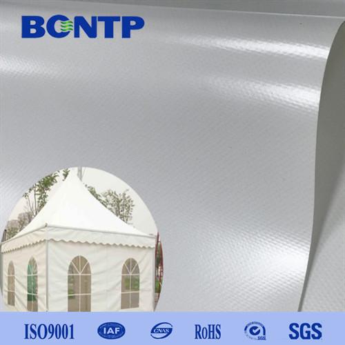 White Outdoor Car Cover Tarpaulin PVC Tent Fabric 850gsm 950gsm Roofing Tent