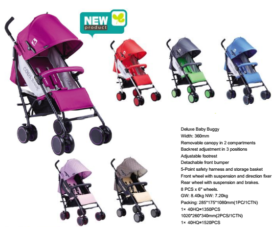 Deluxe baby buggy