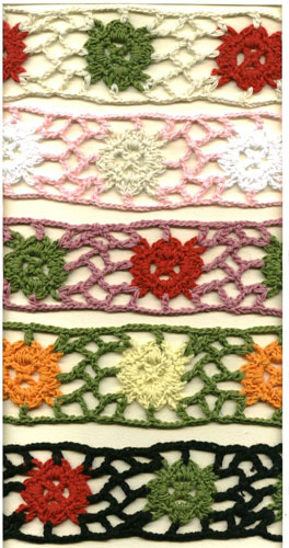 exquisite elastic stretch Crochet Lace trim handmade 7cm Cotton Lace