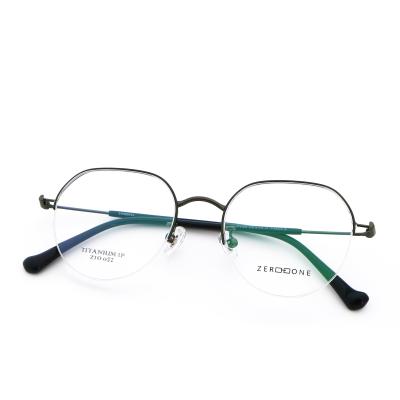 Ladies Gold Beta Full Titanium Glassess Quadros Super Elásticos
