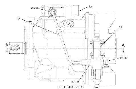 235-4110 гидравлический насос 2354110 главный поршневый насос для буксировщика CAT 428D