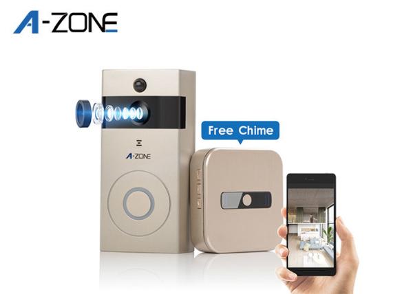 Hidden Wifi Visual Intercom Doorbell , Ip Video Doorbell 6pcs IR LED