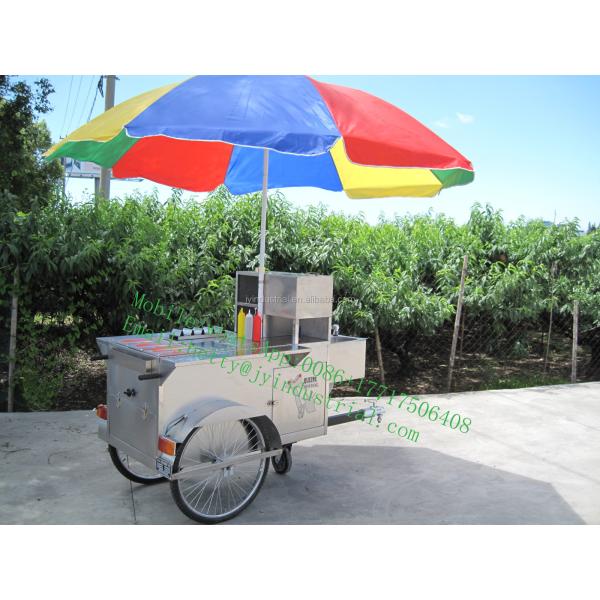 220V Mobile Food Cart Street Vending Tricycle/Electric Hot Dog Cart for Other Purposes