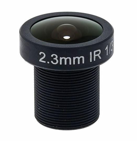 2.3mm 3.5mp F2.2 1/3 inch m12 wide angle cctv board IR lens