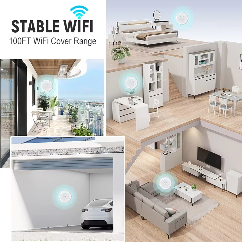 AI Detection HD Video Audio Door Bell Smart WIFI Tuya Support Memory Card Recording