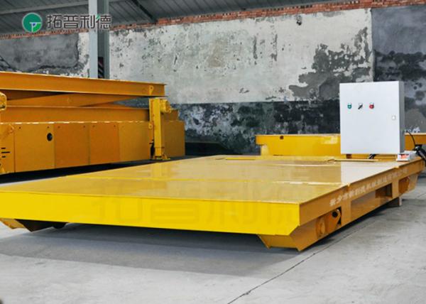 Heavy Duty Plant Motorized Handling Inter Bay Transport Cross Bay Rail Truck Trolleys