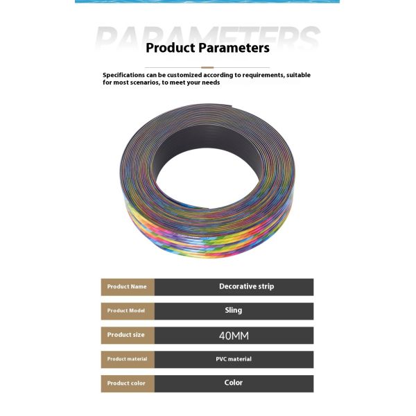 Plastic Gold Car Trim Strip Furniture Upholstery Bed Decorative Strips Edge Sofa PVC Edge Banding Without Tape
