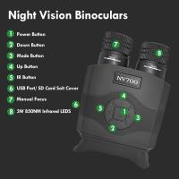 Espaço infravermelho binocular da visão noturna de Digitas da visão noturna militar com 3,5
