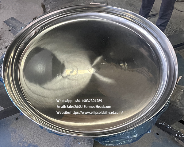ASME/PED Certified 316L Polished Stainless Steel Dished Head for Food & Beverage Industry