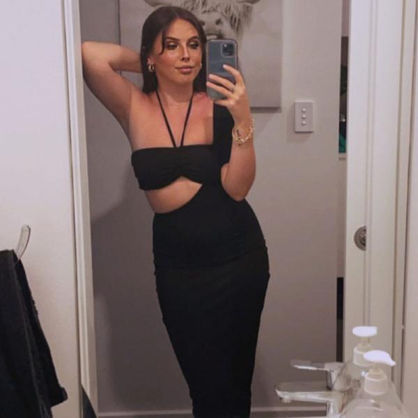 Irregular Cut Out Womens Party Maxi Dresses With Unilateral Sleeves