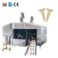 0.75kw PLC Wafer Cone Linha de Produção para Wafer Biscuit Produção Snack Machine