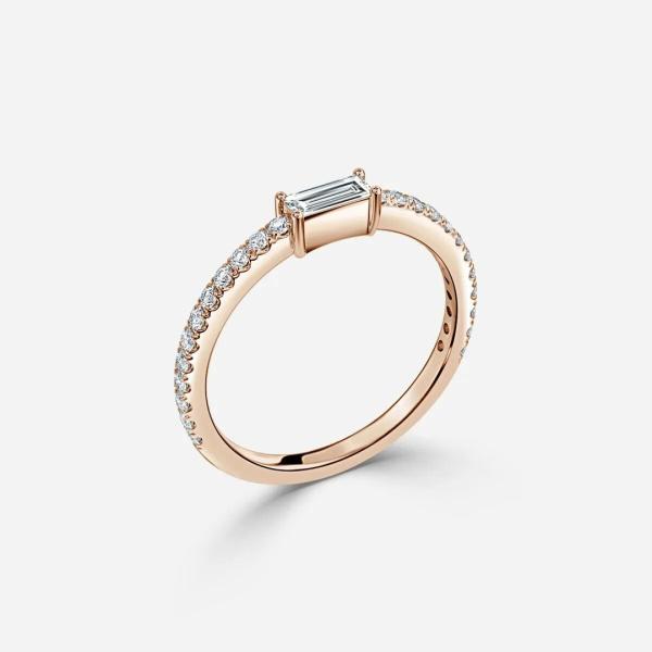 18K 14K 10K Solid Gold Customized Classics Jewelry VVS Clarity HPHT Cut Lab Grown Diamond Ring