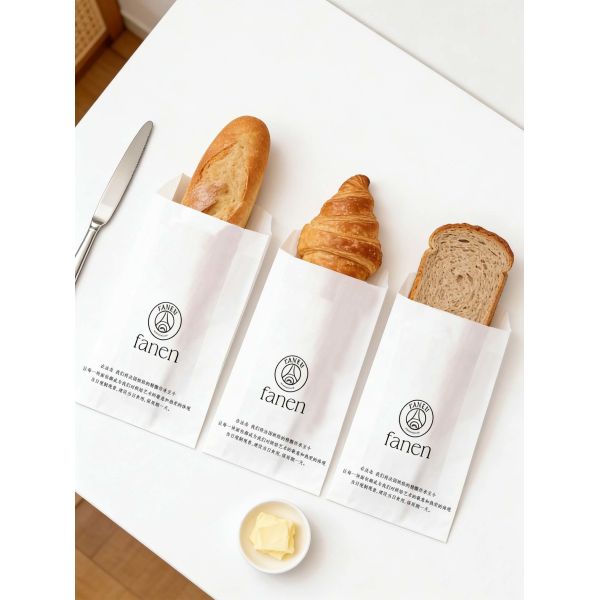 Reusable Plastic Bread Bag Packaging For Loaf Bread Compostable Customized Bakery Bag Food Bag
