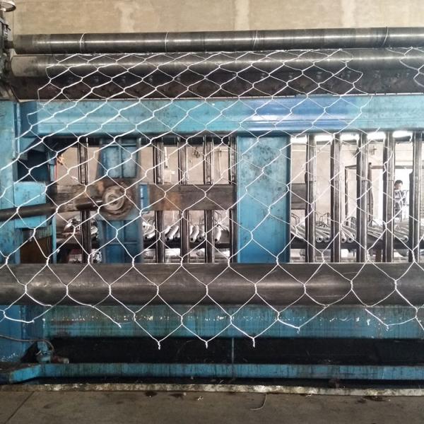 Подпорная стенка земли загородка коробки 1m x 1m x 1m Gabion сплетенное покрытие Pvc 3 извивов шестиугольное