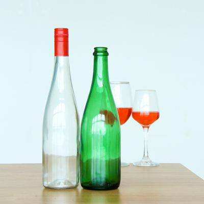 Round Empty Whisky Vodka Glass 500ml 750ml Clear Frosted Glass Wine Bottles Ice Wine Bottle Liquor Bottle