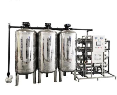 6TPH 7.9kW-380-415V 3xSS304 réservoirs d'eau saumâtre usine d'osmose inverse