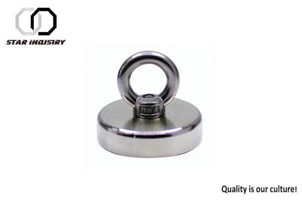 D120mm Industrial Super Strong Magnets NdFeB Fishing Searching Silver Color