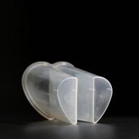 Certification de la FDA Logo personnalisé Double tasse en plastique PP avec couvercle dôme