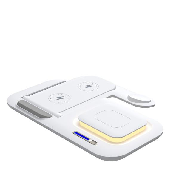 LED ABS Magnetic  5 In 1 Wireless Charger Night Light Function Apple Use