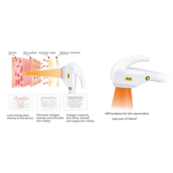 3000W 2 Handles DPL NIR Skin Rejuvenation Fast Hair Removal Machine