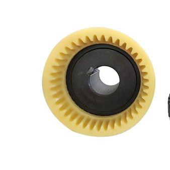Nylon Gear Flexible Coupling Parts Inner Ring White Color Customized   Nylon sleeve inner gear ring