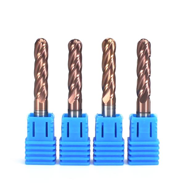 CNC Solid Carbide Square Ball Nose Milling Cutters Rough End Mill Nano Coating Stainless Steel Cutting Tools-ODM OEM Customized