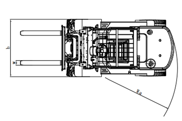Terrain accidenté 2 roues motrices chariot élévateur 2.5-4 tonnes