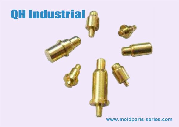 Pogo Pin, Spring Load Pin, 1A 2A 3A Brass Copper C3604 Stainless Steel DIP Gold Plated Spring Pogo Pin Supplier