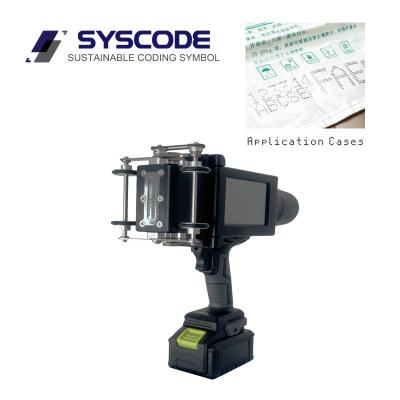 82mm Handheld Large Character Inkjet Printer For Date Printing On Woven Bags And Cartons