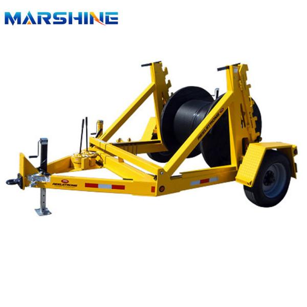 Custom Wire Spool Cable Fiber Reel Trailer 10T For Engineeing