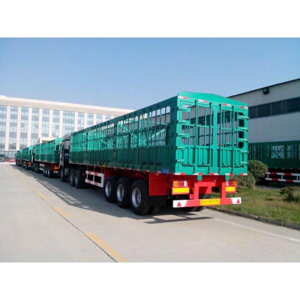 SINOTRUK 50t CANG-GATE Heavy Duty Semi Trailers Flatbed With Side Wall Cargo Transport