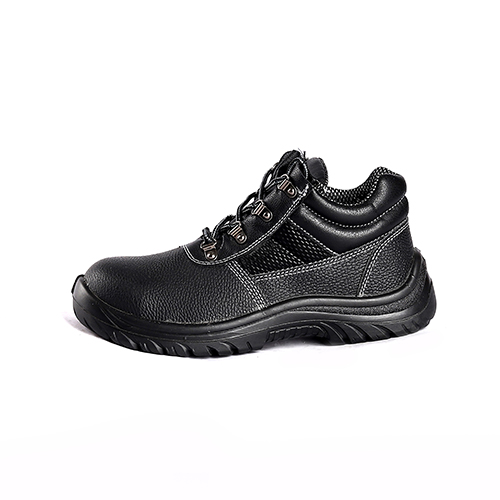 Embossed Cow Leather Steel Toe Cap Steel Plate Safety Shoes Boots