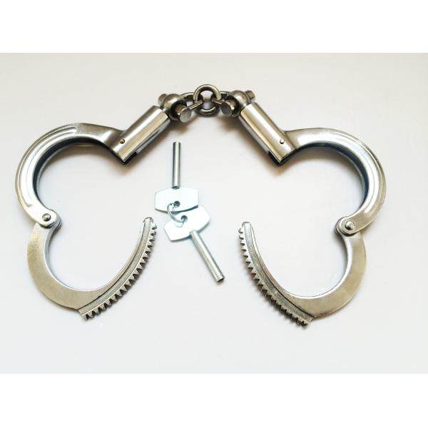 Class Style Stainless Steel Handcuffs Anti Shear Cop Handcuffs