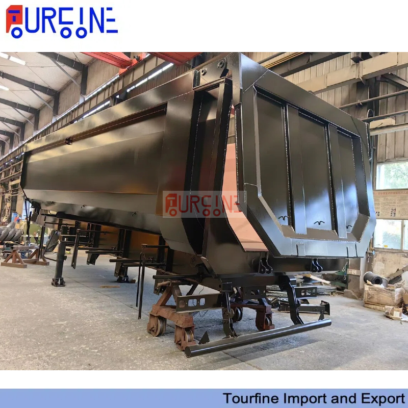 30 CBM 3 Axle Dump Semi Trailer with Front Hydraulic Tipping for Bulk Material Hauling