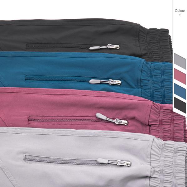 Ioga Sweatpants das calças 130gsm do basculador da ioga dos bolsos do zíper de Quickdrying mais o tamanho