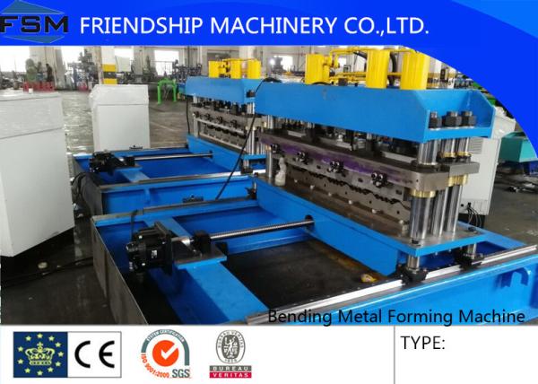 Hydraulic Color Steel Roof Bending Metal Forming Machines For 0.4 - 0.8mm Thickness