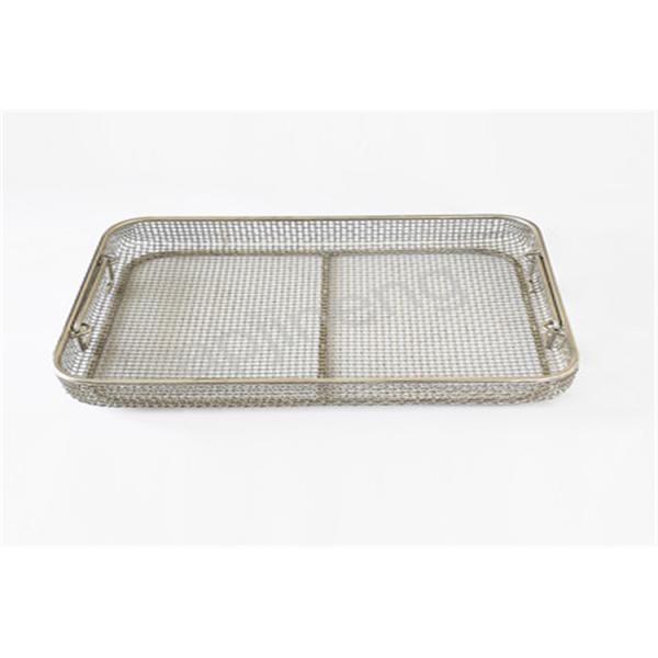 Home Storage Stainless Steel Mesh Basket , Wire Mesh Storage Baskets
