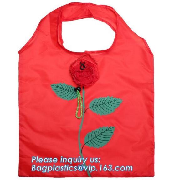 Custom Recyclable Foldable Polyester Shopping Bag with any pattern,Various Fabric and Pattern reusable polyester shoppin